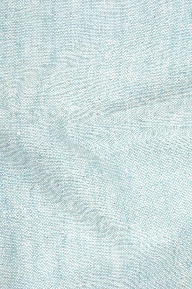 Air Blue Silk Linen (Matka) Fabric