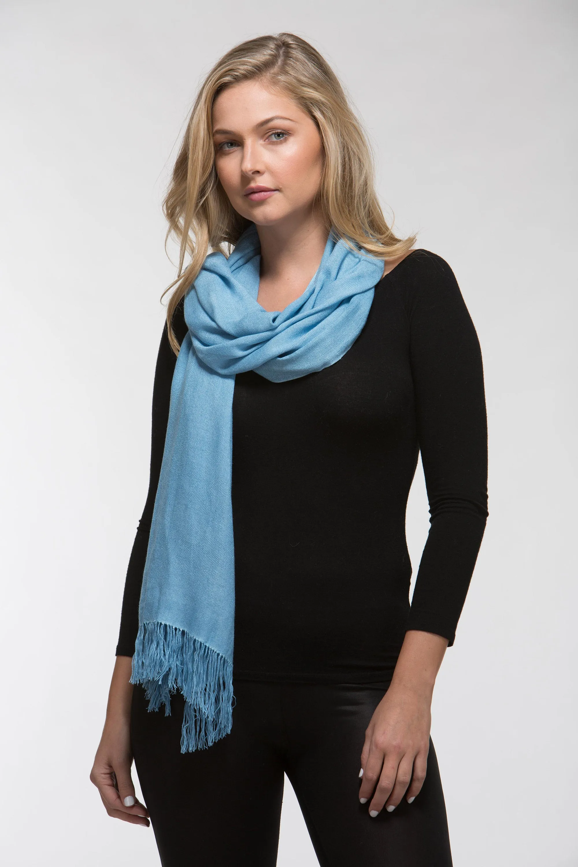 Bamboo Shawl Pure Colour Contemporary The Tsandza Collection