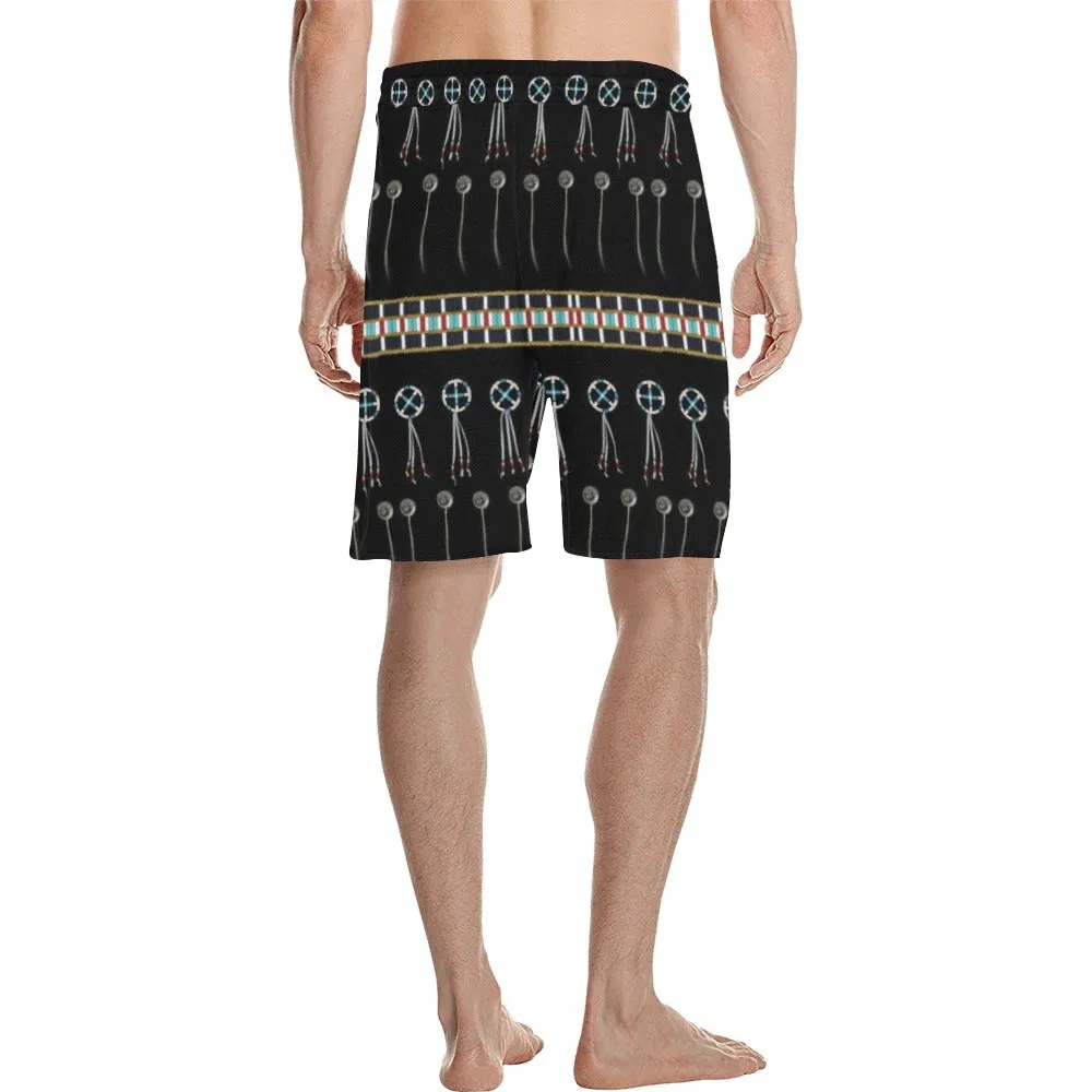 Beaded Bracelet Men's Casual Shorts