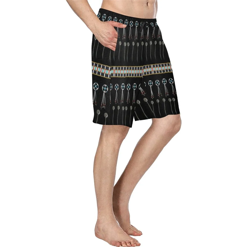 Beaded Bracelet Men's Casual Shorts