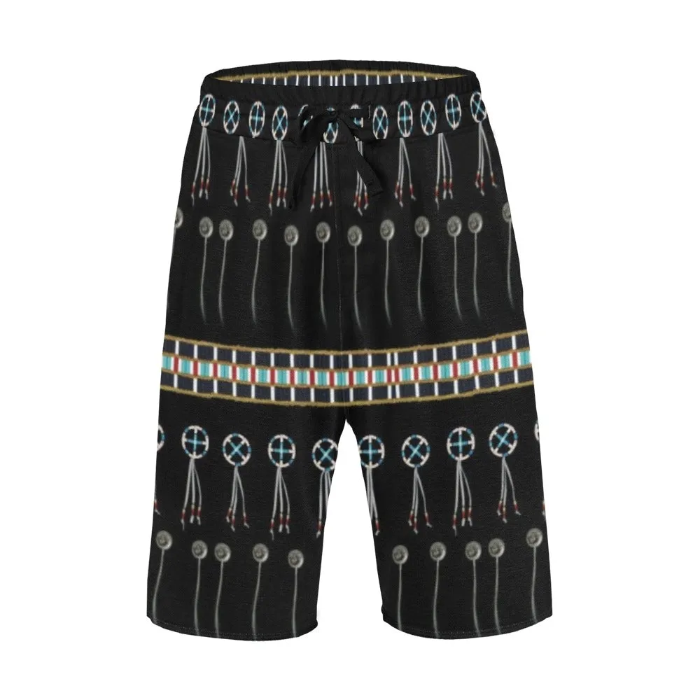 Beaded Bracelet Men's Casual Shorts