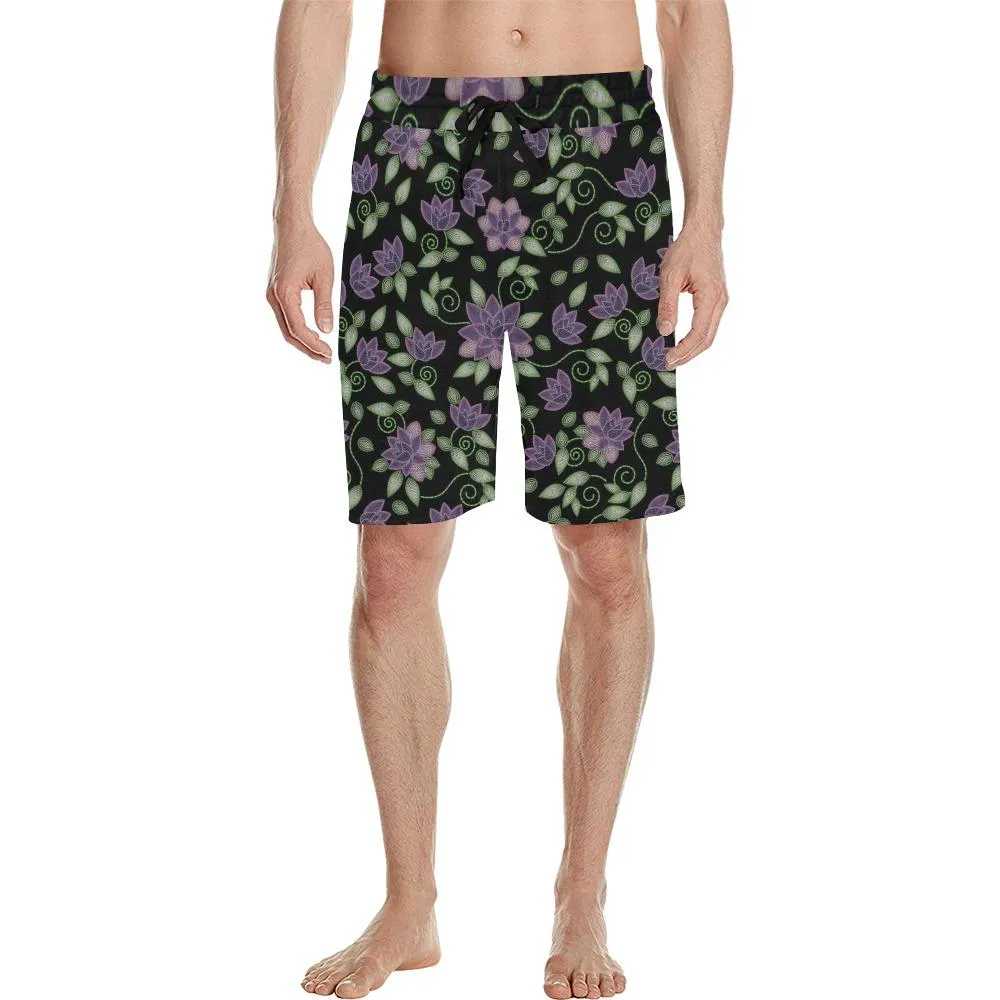 Beaded Rose Men's Casual Shorts