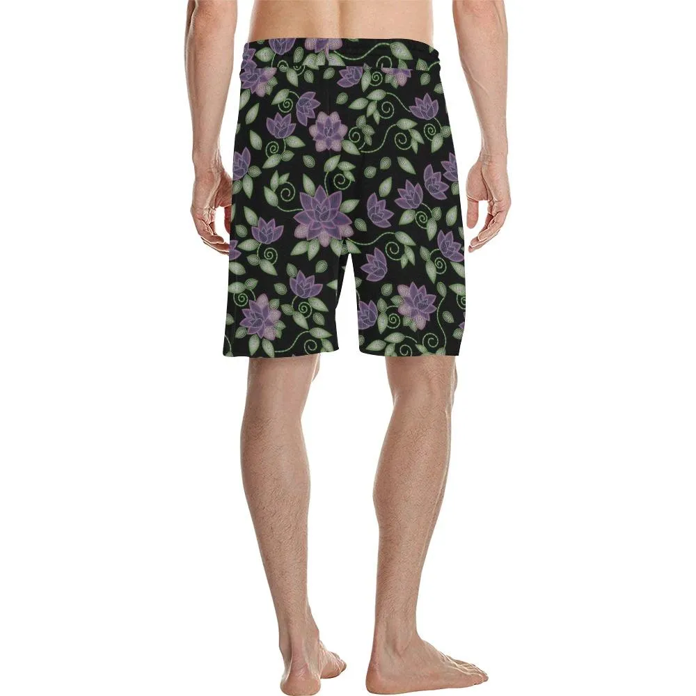 Beaded Rose Men's Casual Shorts