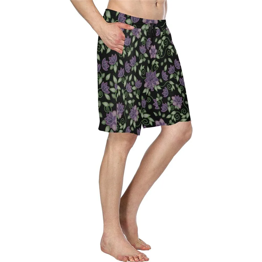 Beaded Rose Men's Casual Shorts