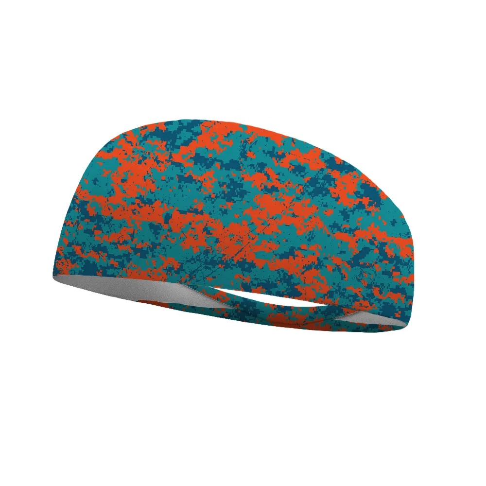 Camo Team Colors Collection Performance Wicking Headband (Multiple Colors To Choose From)