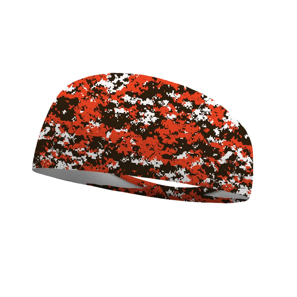 Camo Team Colors Collection Performance Wicking Headband (Multiple Colors To Choose From)