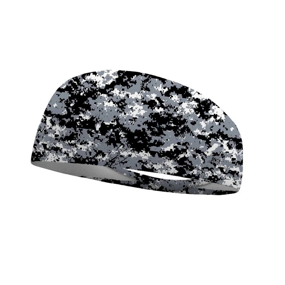 Camo Team Colors Collection Performance Wicking Headband (Multiple Colors To Choose From)