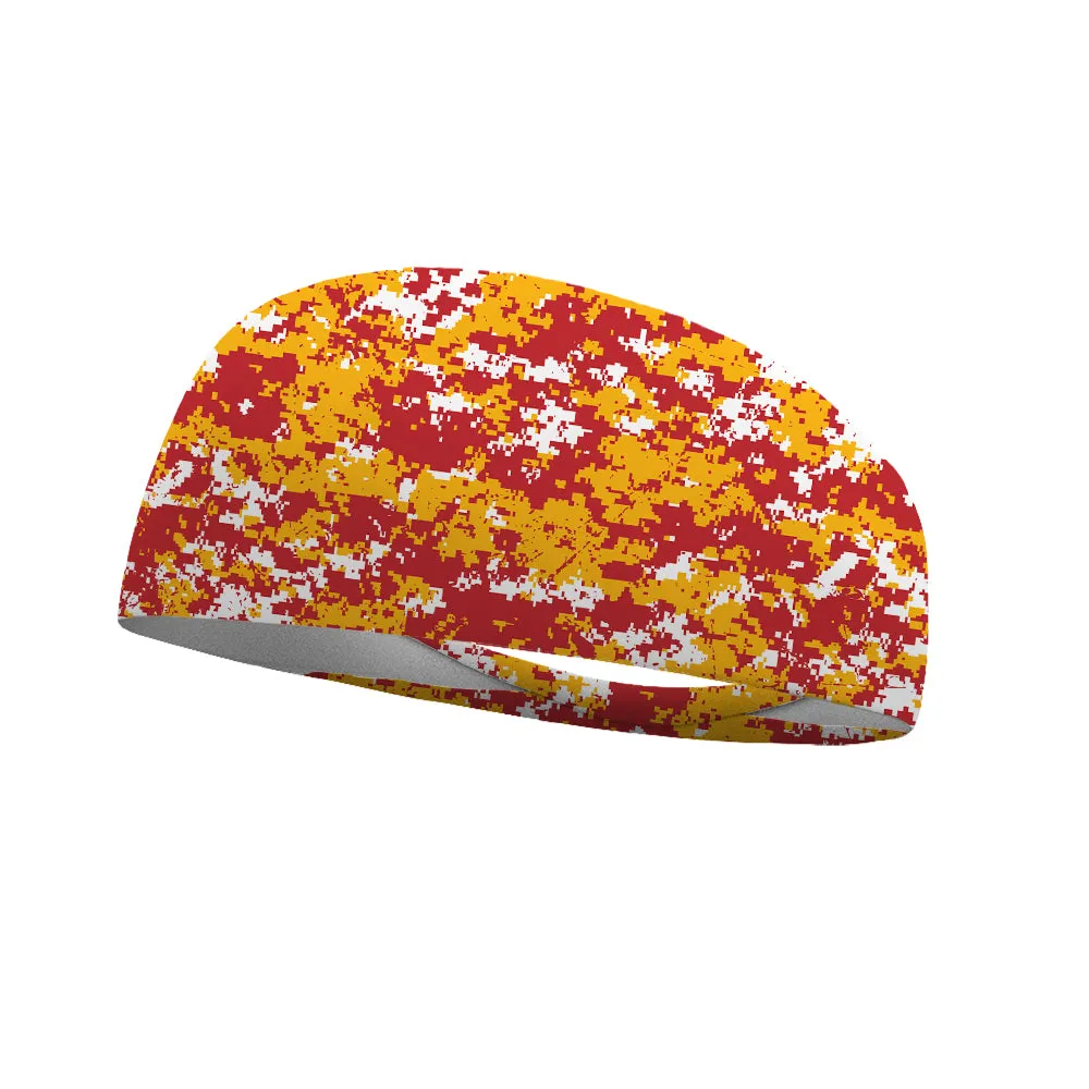 Camo Team Colors Collection Performance Wicking Headband (Multiple Colors To Choose From)