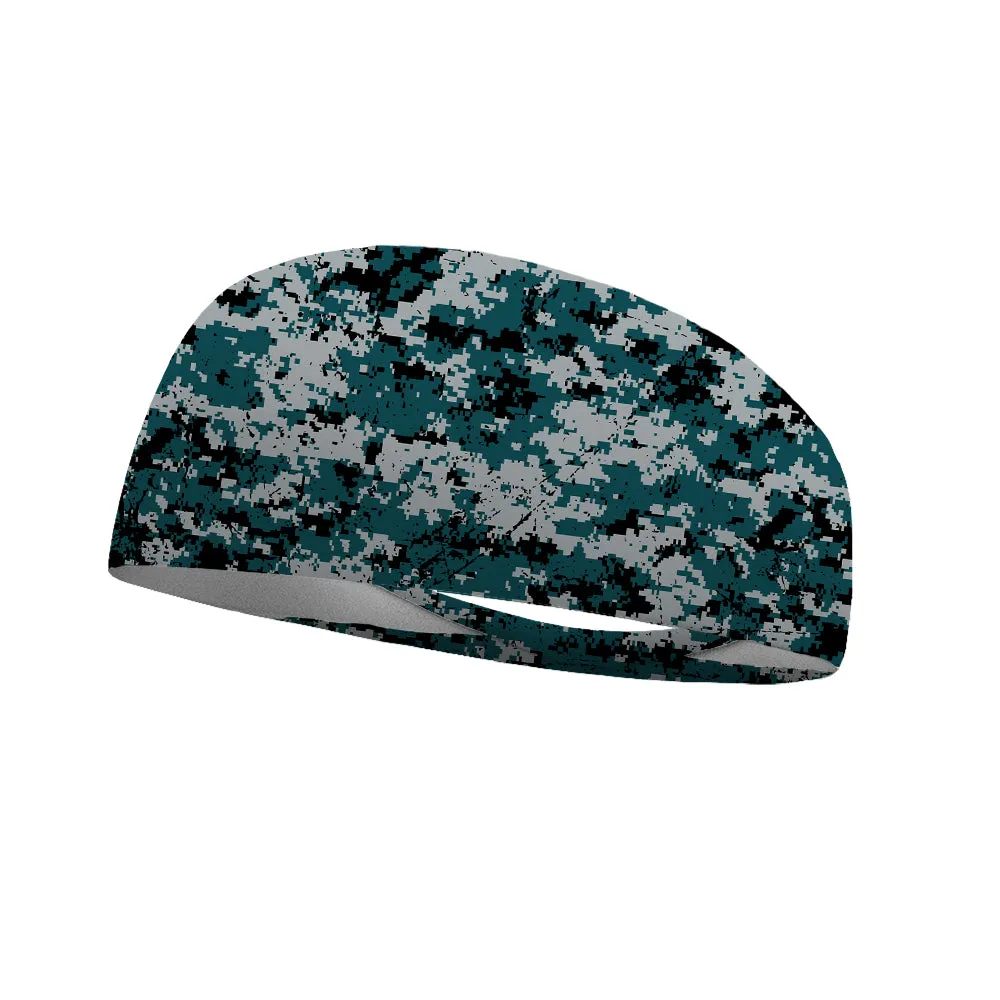 Camo Team Colors Collection Performance Wicking Headband (Multiple Colors To Choose From)