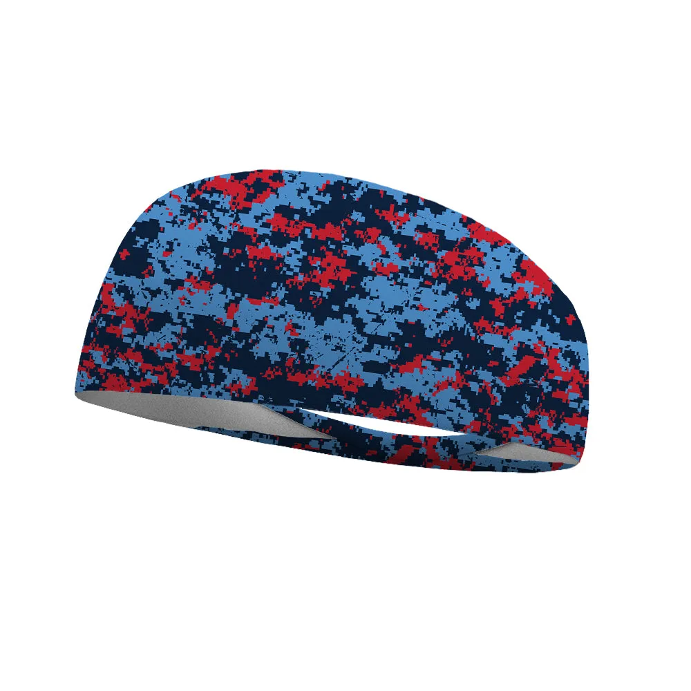 Camo Team Colors Collection Performance Wicking Headband (Multiple Colors To Choose From)