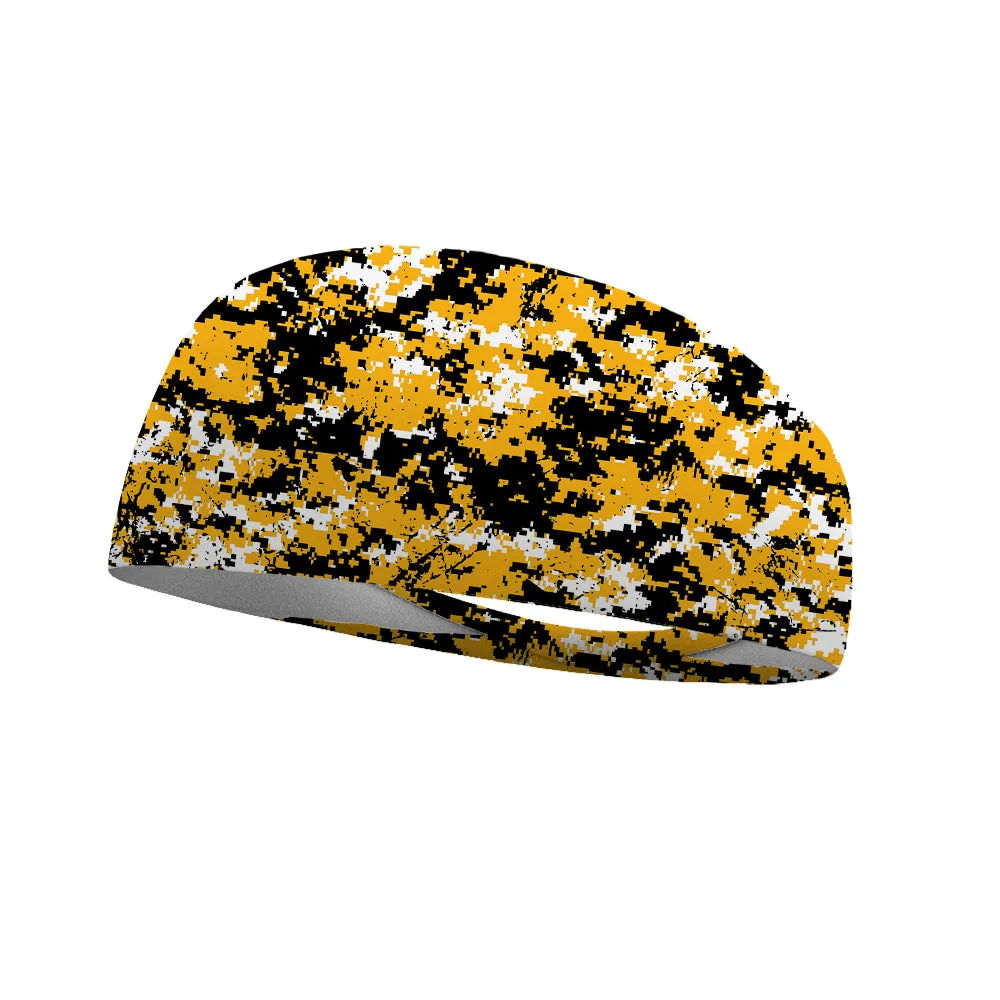 Camo Team Colors Collection Performance Wicking Headband (Multiple Colors To Choose From)