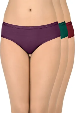 Cotton Bikini Briefs Solid Pack of 3 (Combo 9)