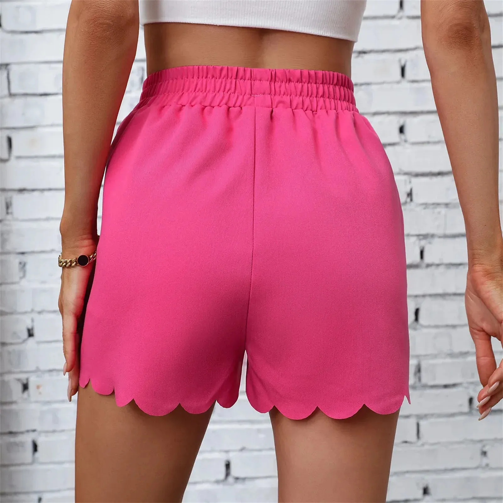 Cotton Women's Summer High Waist Sporty Fashion Casual Basic Shorts