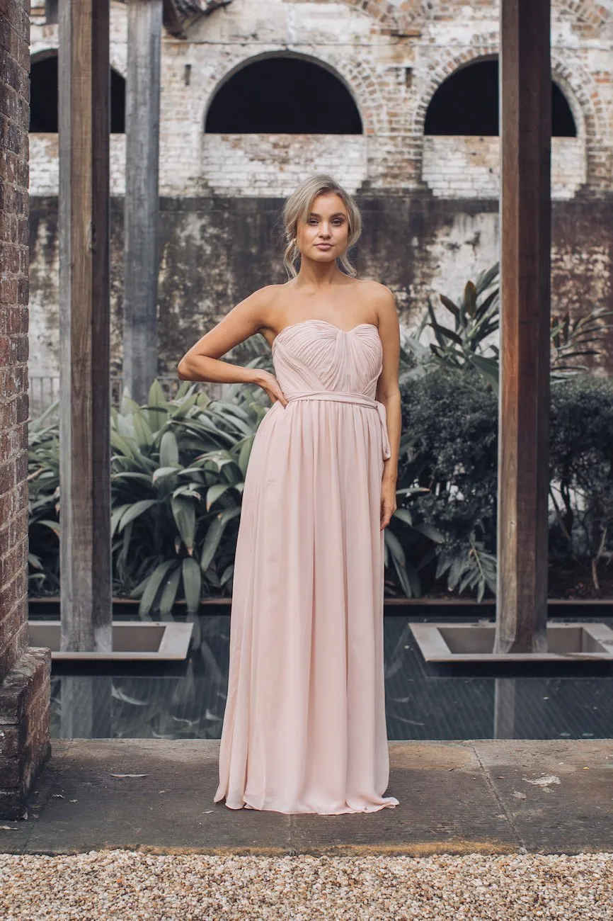 Dahlia Multi-Way Maxi Dress - Soft Peach