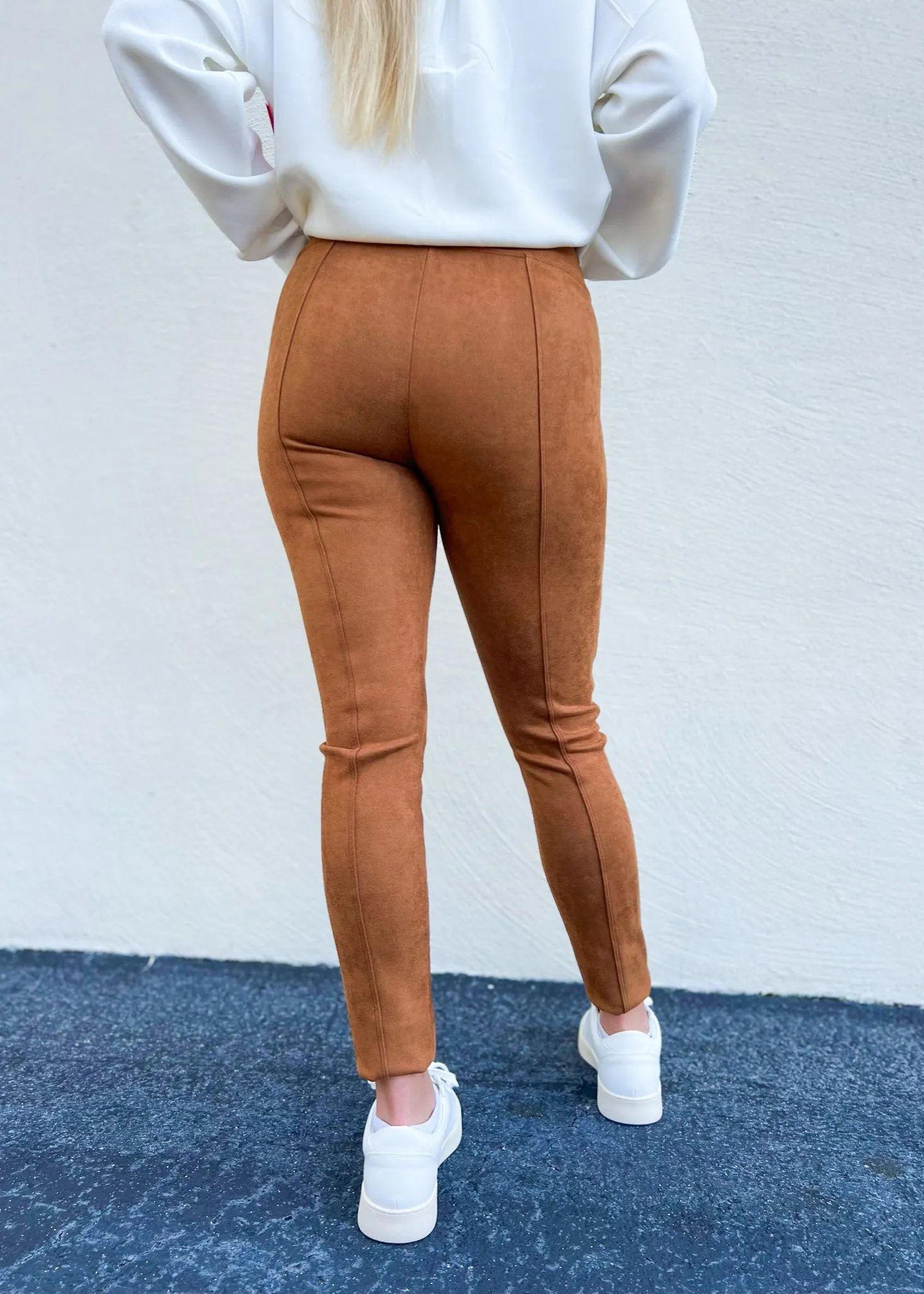 Faux Suede Leggings