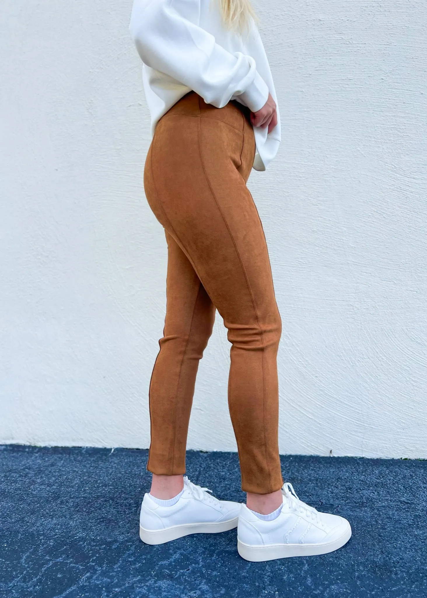 Faux Suede Leggings