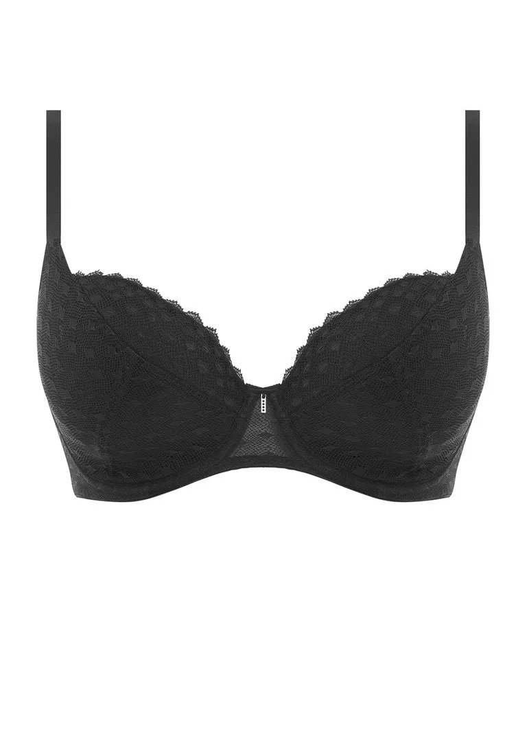 Freya Signature UW Padded Plunge Bra, Black