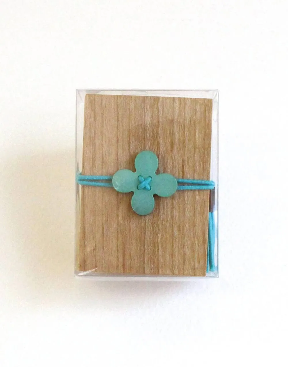 Green Glass Sewing Pins in a Cherry-Wood Box, Cohana