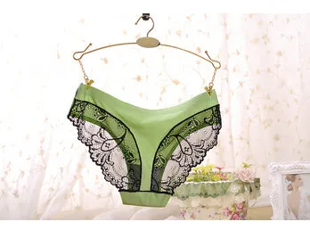 LeafMeiry #710 Sexy Women Panties Femal Hipster Lace Underwear Women Transparent Briefs