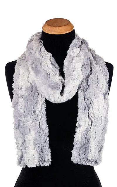 Men's Classic Scarf - Luxury Faux Fur in Winter River