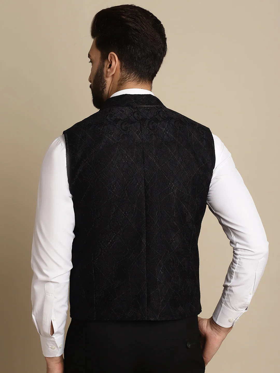 Men's Waistcoat With Notched Lapel - Even Apparels