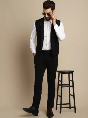 Men's Waistcoat With Notched Lapel - Even Apparels