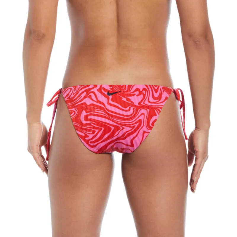 Nike - Swim Swirl Women's Strappy Bikini Bottom (Playful Pink)