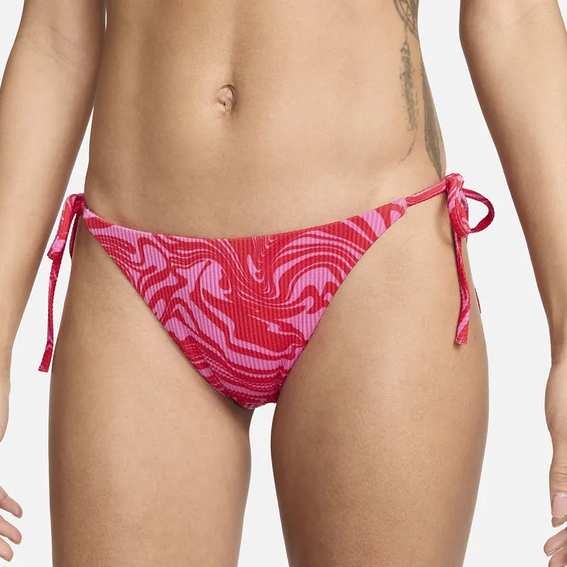 Nike - Swim Swirl Women's Strappy Bikini Bottom (Playful Pink)