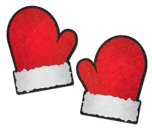 Pastease Premium Santa Mittens - Red/White O/S