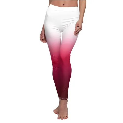 Pink Ombre Leggings, Capris, Shorts