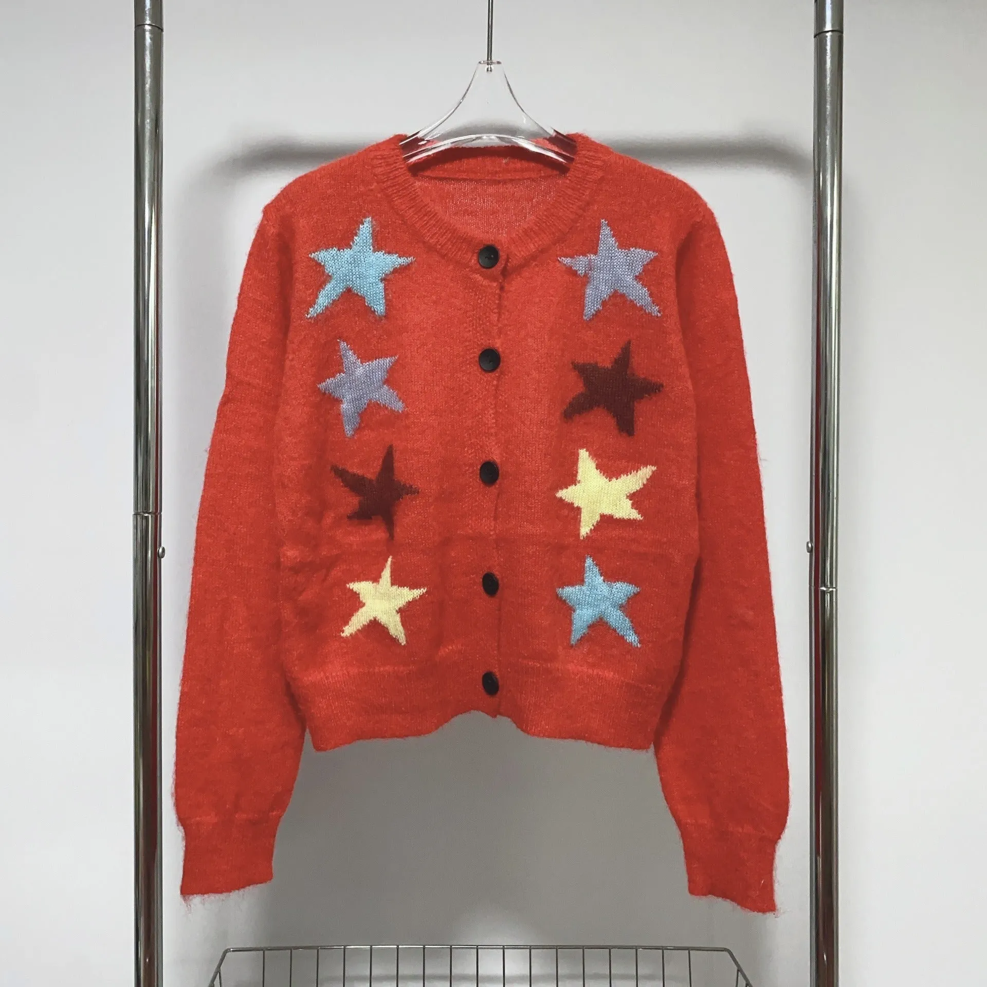 Pre Order:  Eight Stars Button Up Knitted Sweater