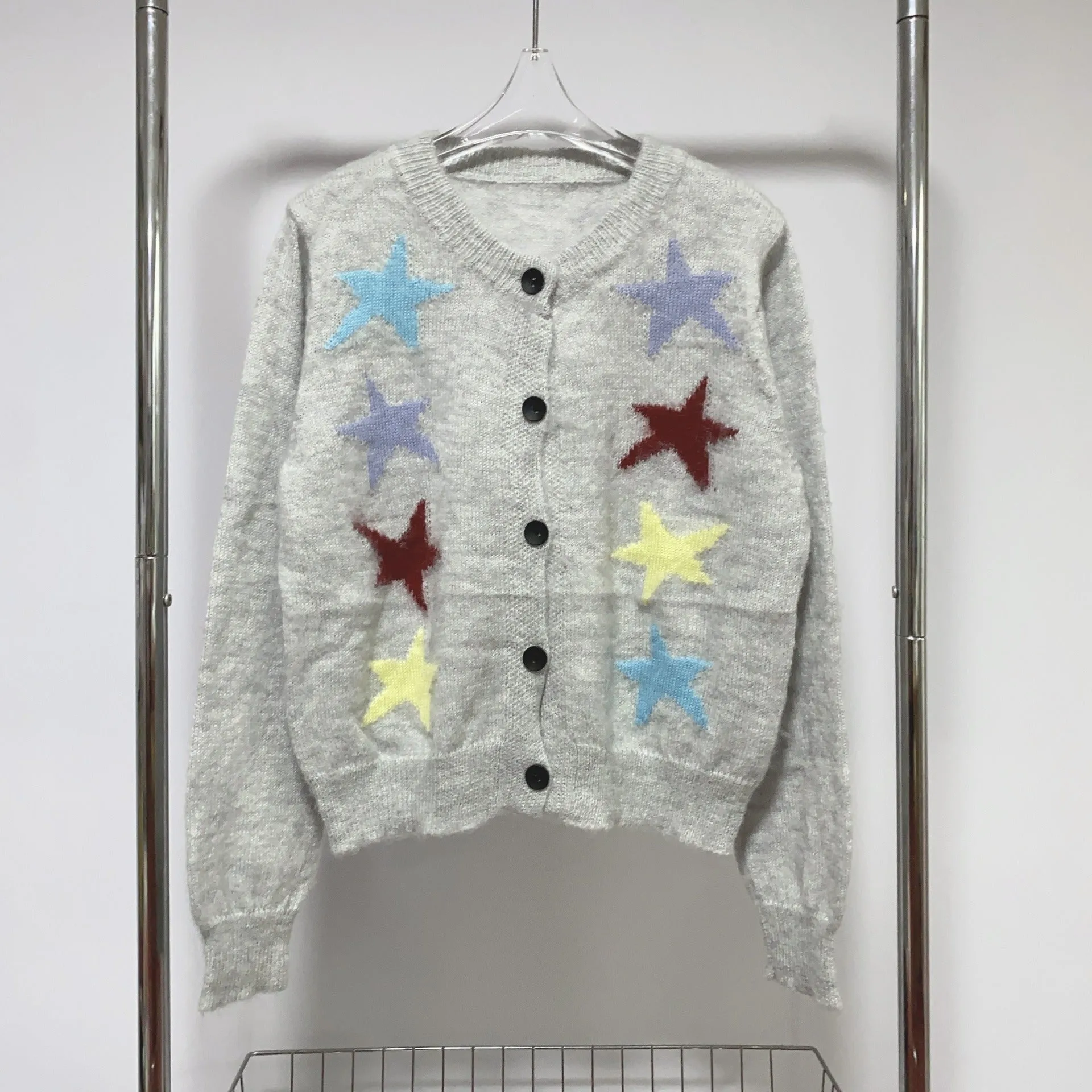 Pre Order:  Eight Stars Button Up Knitted Sweater