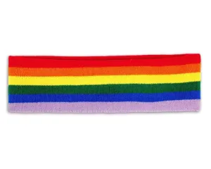 Rainbow Striped Sport Headbands