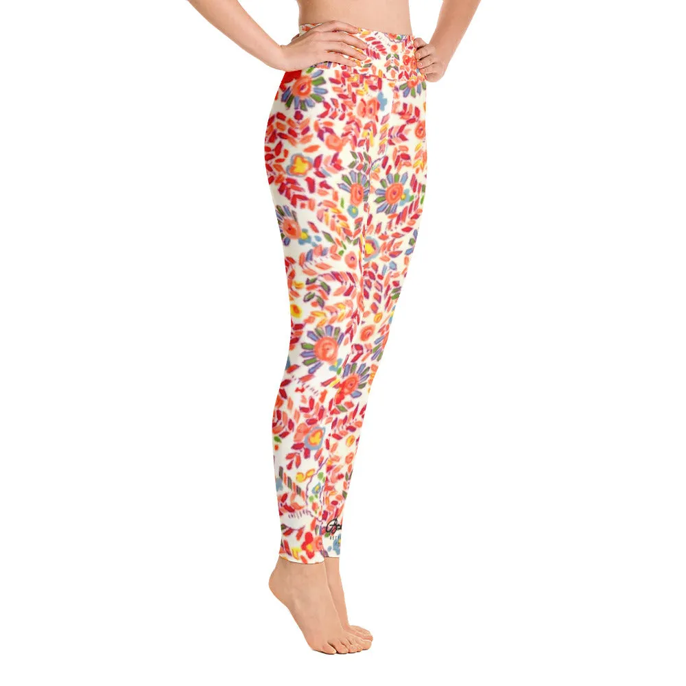 Retro Paisley Yoga Leggings