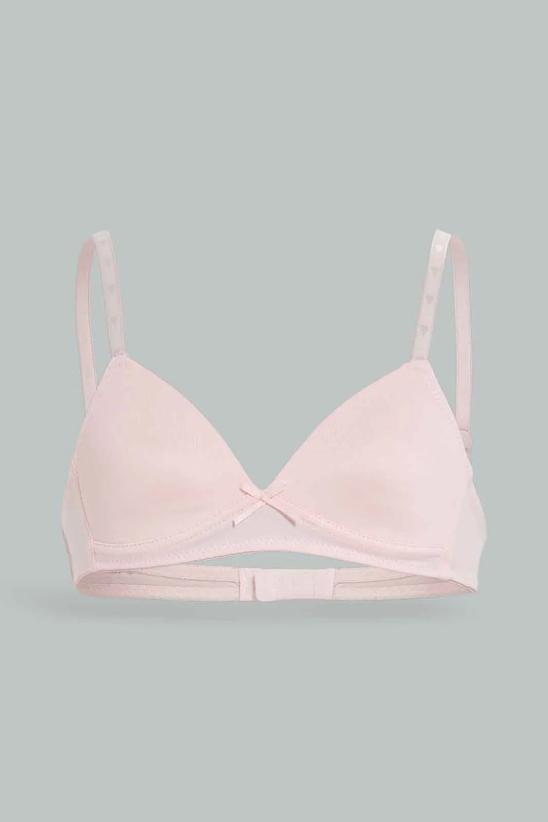 Senior Girls Beige and Pink Padded Bra Set (Pack of 2)