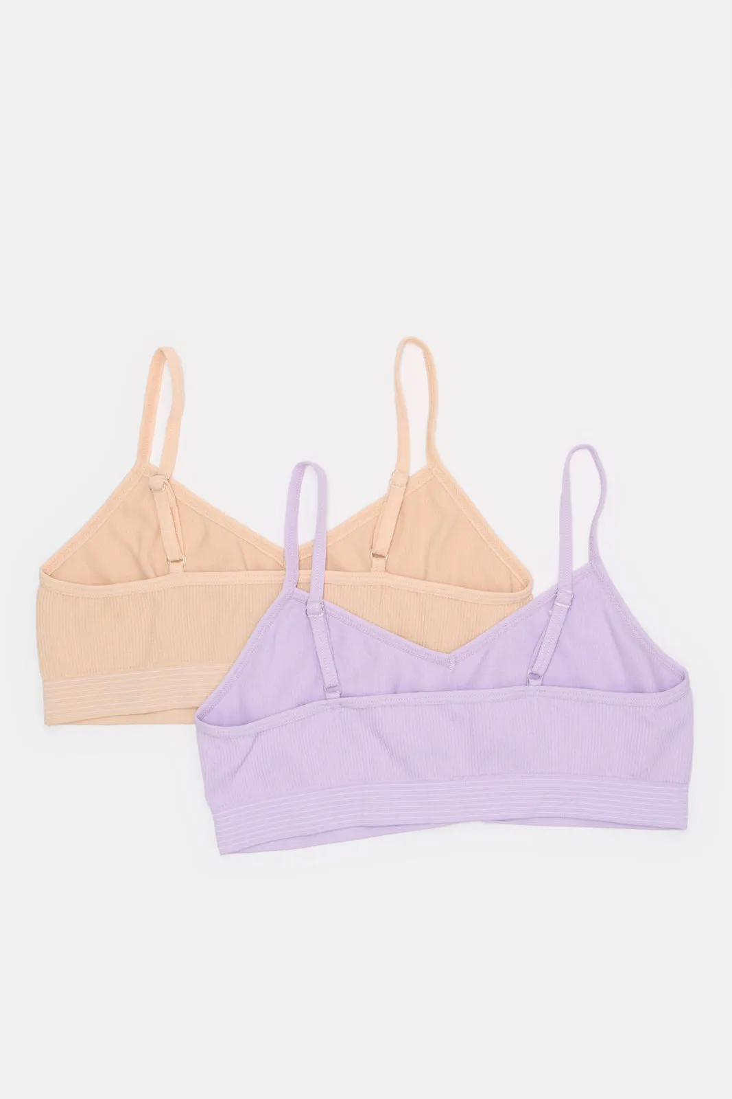 Senior Girls Lilac And Orange Bra (Pack of 2)