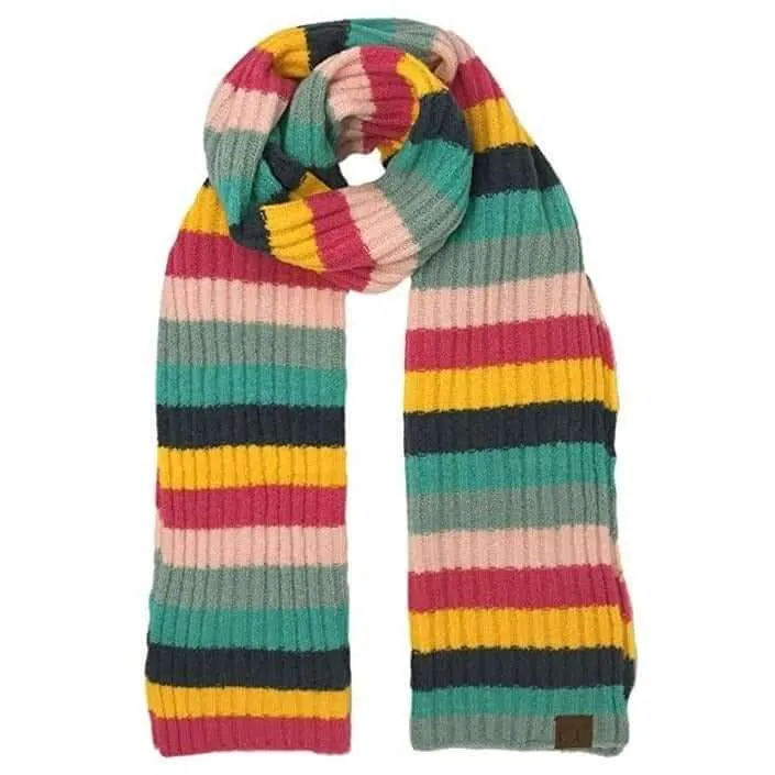 Striped C.C Scarves