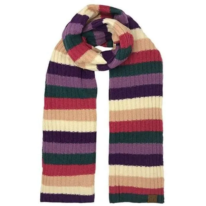 Striped C.C Scarves