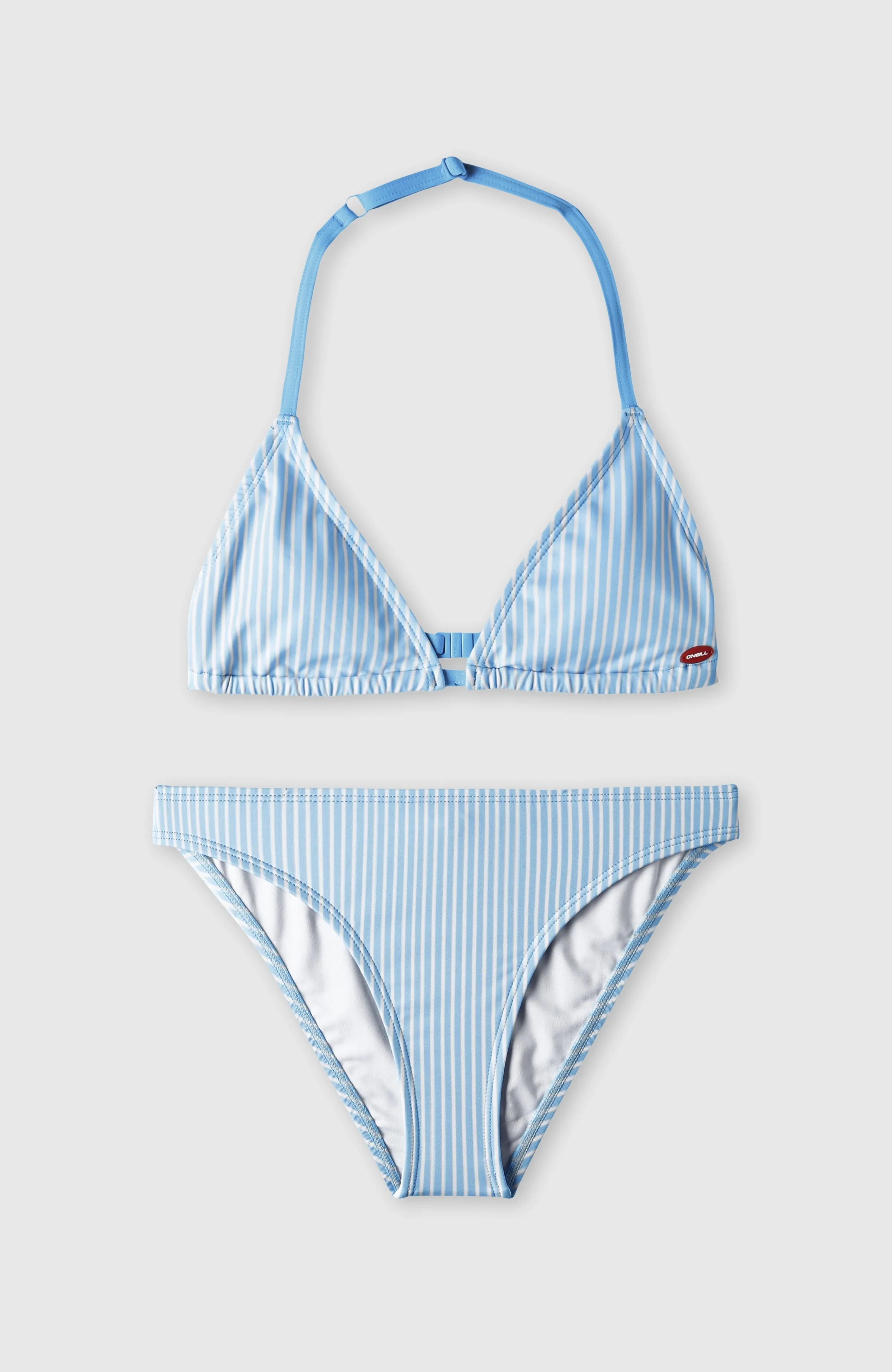 Surf State Triangle Bikini Set | Blue Simple Stripe