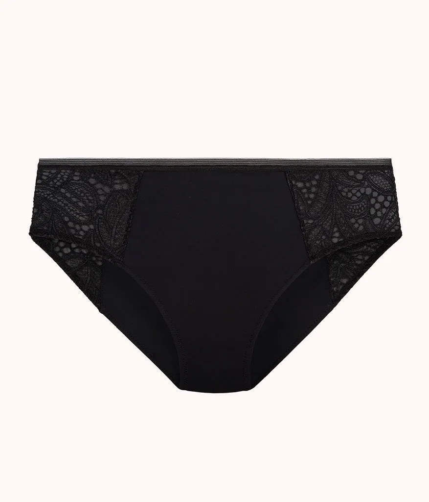 The Lace High Waist Bikini: Jet Black