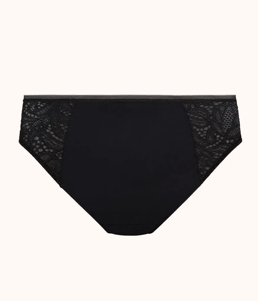 The Lace High Waist Bikini: Jet Black